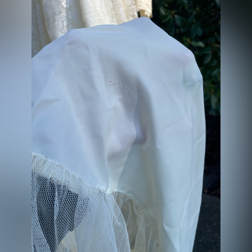 VTG 70s Gunne Sax Romantic Renaissance Bridal Collection Lace Wedding Dress sz11 - Picture 14 of 15
